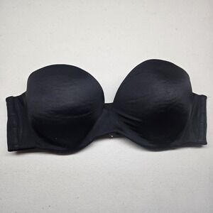 Ambrielle Women Bra 40D Black Multi Way Full Figure Strapless Underwired